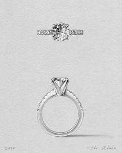 Diamond Engagement Bands: The Alula Setting