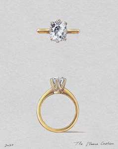 Solitaire Rings: Sloane Cushion