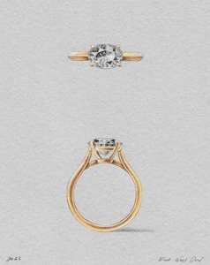 Solitaire Rings: East West Oval