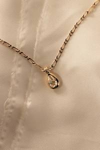 Peachy Brown Old Cut Pendant
