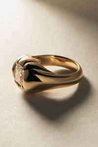 Cushion Cut Domed Solitaire