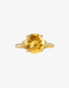 Nzfw Loaning Suite: Citrine Knots Ring Yellow Gold