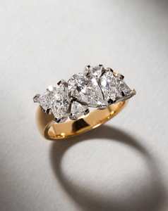 Bespoke Collection: Wide Fancy Cut Cluster Ring