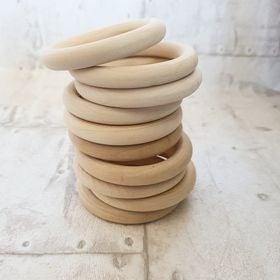 10 pack of B-Grade Wooden Rings - 70mm diameter