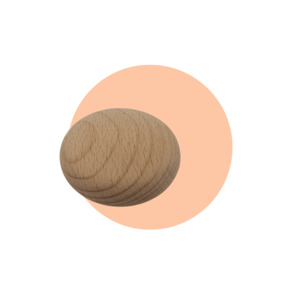Wooden Pebble