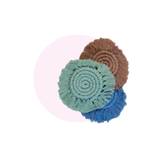 Individual Loose Part: Cotton Swirl Coaster