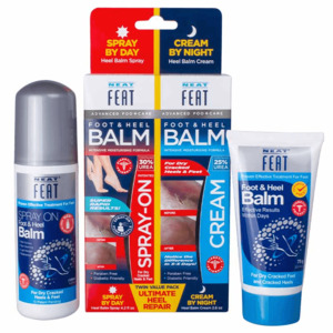 Footcare Toiletries: Neat Feat Ultimate Heel Repair - 2-in-1 Spray and Cream Value Pack USA