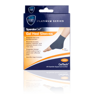Platinum Series Spandex Gel Heel Sleeve Protects Achillies Tendon