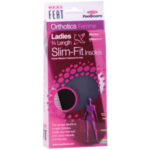Gel Tech: Neat Feat Ladies 3/4 Length Slim Fit Insoles