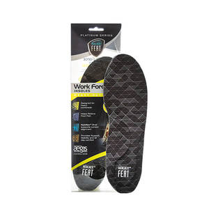Insoles: Platinum Series Work Force Insole for All Day Comfort and Relief from Spinal Pain