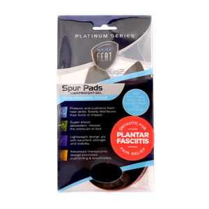 Insoles: Platinum Series Spur Pads for Pressure Relief and Inflammation