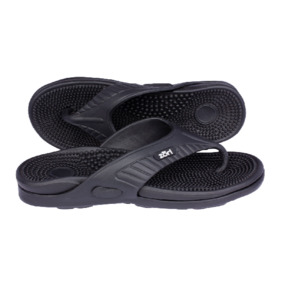 Neat Zori Massage Orthotic Thongs Black: Comfort and Pain Relief With Every Step