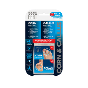 Neat Feat Corn & Callus Plasters (12 unit pack) – Instant Pain Relief & Protection