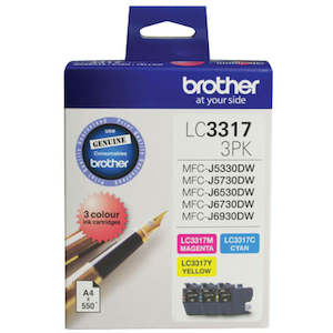 Printer Ink Cartridge LC3317 Colour 3 Pack - LC33173PK