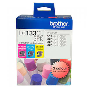 Printer Ink Cartridge LC233 Colour 3 Pack - LC133CL3PK