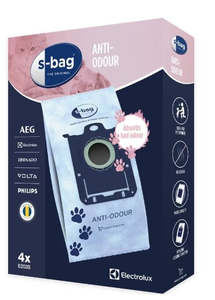 Electrolux: Vacuum S Bag Anti Odor Dust Bags 4pk - 900168459