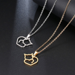 Products: Necklace – Heart Cat - Neko Ngeru