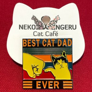 Products: Pin Badge – Best Cat Dad - Neko Ngeru