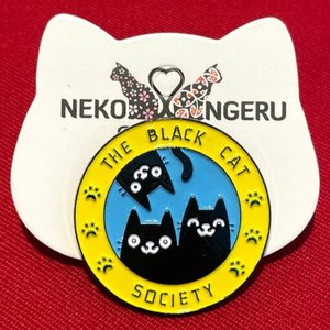 Pin Badge – Black Cat Society - Neko Ngeru