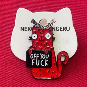 Products: Pin Badge – Off You Fuck - Neko Ngeru
