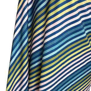 Remnants: Recycled Swimwear ~ In Mamie's Summer House Collection ~ Stripes Dark