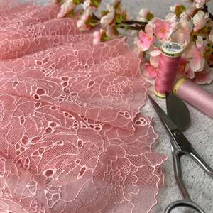 Embroidered Tulle: Embroidered Tulle ~ Pink Peony
