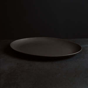 Dinnerware: NEW Otto 41cm Oval Platter - black - PRE-ORDER FOR LATE NOV