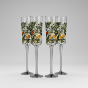 Glassware: Sorrento Champagne Flutes set of 4