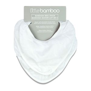 Bibs: Little Bamboo Muslin Bib 2 Pack - Natural