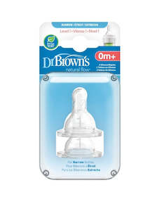 Dr Browns: Dr Browns Options + Anti Colic Narrow Neck Teats 2Pack (Level 1 - Level 4)