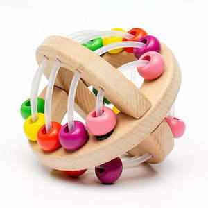 Discoveroo Wooden Play Ball- Beads