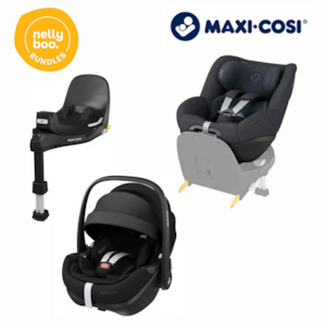 Maxi Cosi Slide Tech Complete Bundle (Black, Graphite, Green and Truffle)