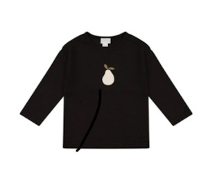 Fashion: Jamie Kay Pima Cotton Arnold Long Sleeve Top - Dark Chocolate