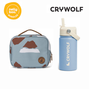 Gifting: Cry Wolf Drink Bottle and Lunch Bag Set