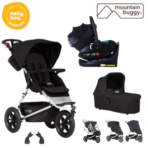 Bundles: Mountain Buggy Urban Jungle Bundle with all NEW 2025 Protect Swivel car seat and Base