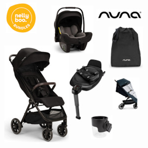Bundles: Nuna TRVL Lx Stroller Travel Bundle Caviar