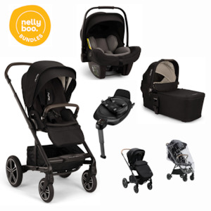 Nuna Mixx Essential Bundle (Caviar, Thunder or Biscotti)