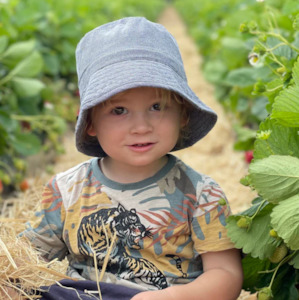 Ohbubs: Ohbubs Bucket Hat - Denim Black