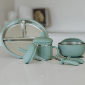 Eat Drink: Ease Baby Complete Baby Stainless Steel Dinnerware Bundle