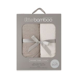 Little Bamboo Hooded Towel - 2pk