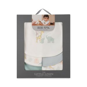 Little Linen Company: Little Linen Cotton Jersey Bibs - 5Pk