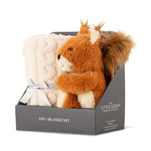 Little Linen Company: Plush Toy & Blanket - Bushland Squirrel