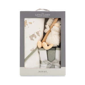 Little Linen Company: Bath Gift Set - Fuzzy Duck