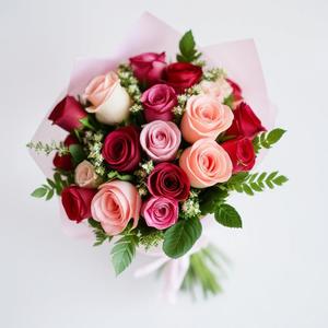 Fresh Flowers: Mixed Rose Bouquet