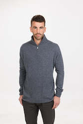 Mens Merino: NB336 LIGHTWEIGHT HALF ZIP SWEATER
