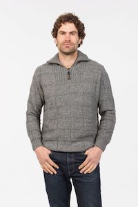 Sweaters and Jumpers: MARLBOROUGH ZIP COLLAR SWEATER MS1704