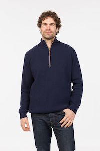Mens Merino: HALF ZIP AND COLLAR HS003
