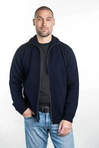 Mens Jackets: POSSUM & MERINO MEN'S ZIP THROUGH JACKET KO231