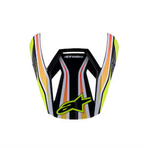 ALPINESTARS: S-M3 Youth Visor Wurx Black/Yellow Fluoro/Blue/Red Gloss