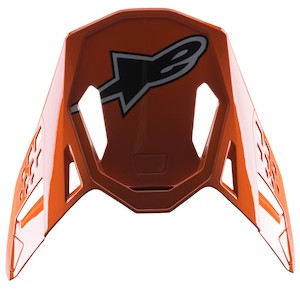 ALPINESTARS: Visor S-M8 Factory Dark Blue/Orange Fluoro
